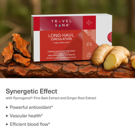 Emballage de TRAVELSANA Pycnogenol 100mg avec les gélules