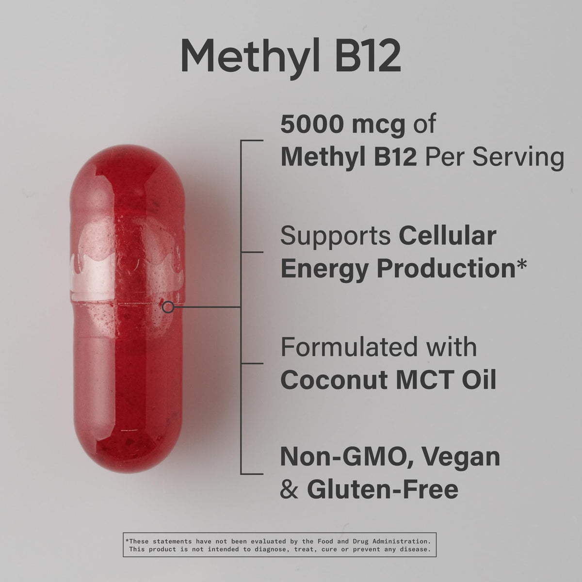 Emballage de Vitamine B12 Methylcobalamine 5000mcg Sports Research