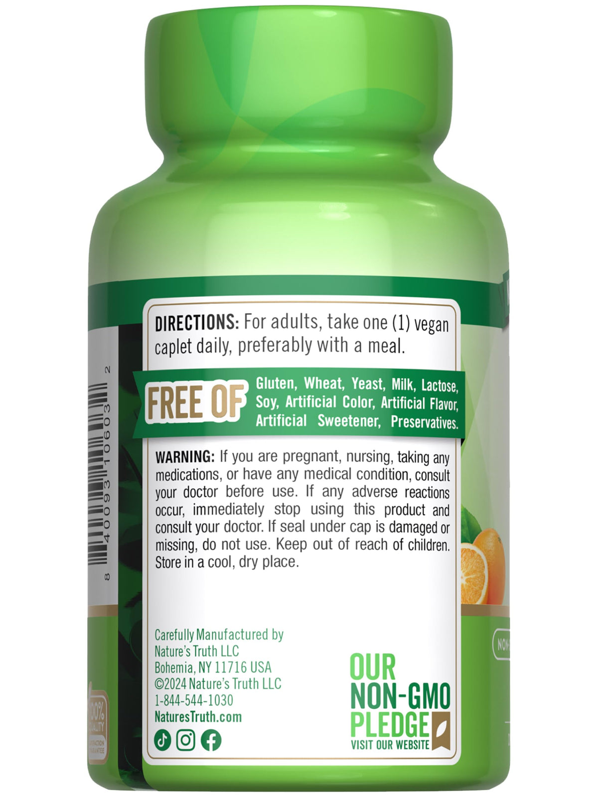 Emballage de Vitamine C Nature's Truth 1000 mg