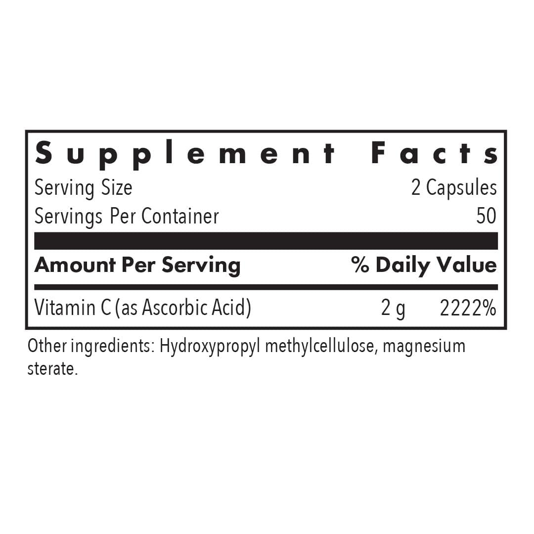 Emballage de Vitamine C Pure d'Allergy Research Group