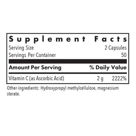 Emballage de Vitamine C Pure d'Allergy Research Group