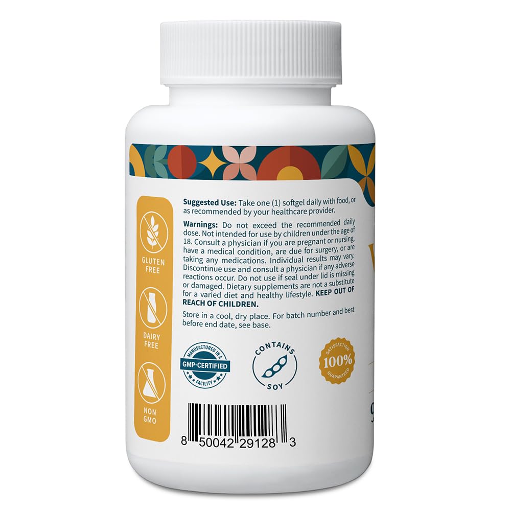 Emballage de Vitamine E 400 UI Pattern Wellness, vue de côté