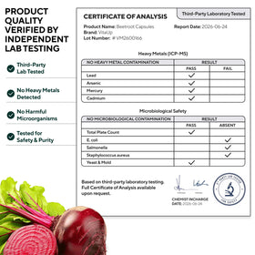 Emballage de VitaUp gélules de betterave 7-en-1