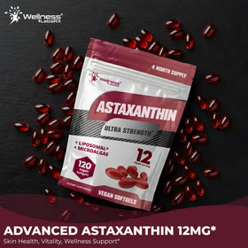 Emballage de WELLNESS LABSRX Astaxanthine Liposomale 12mg