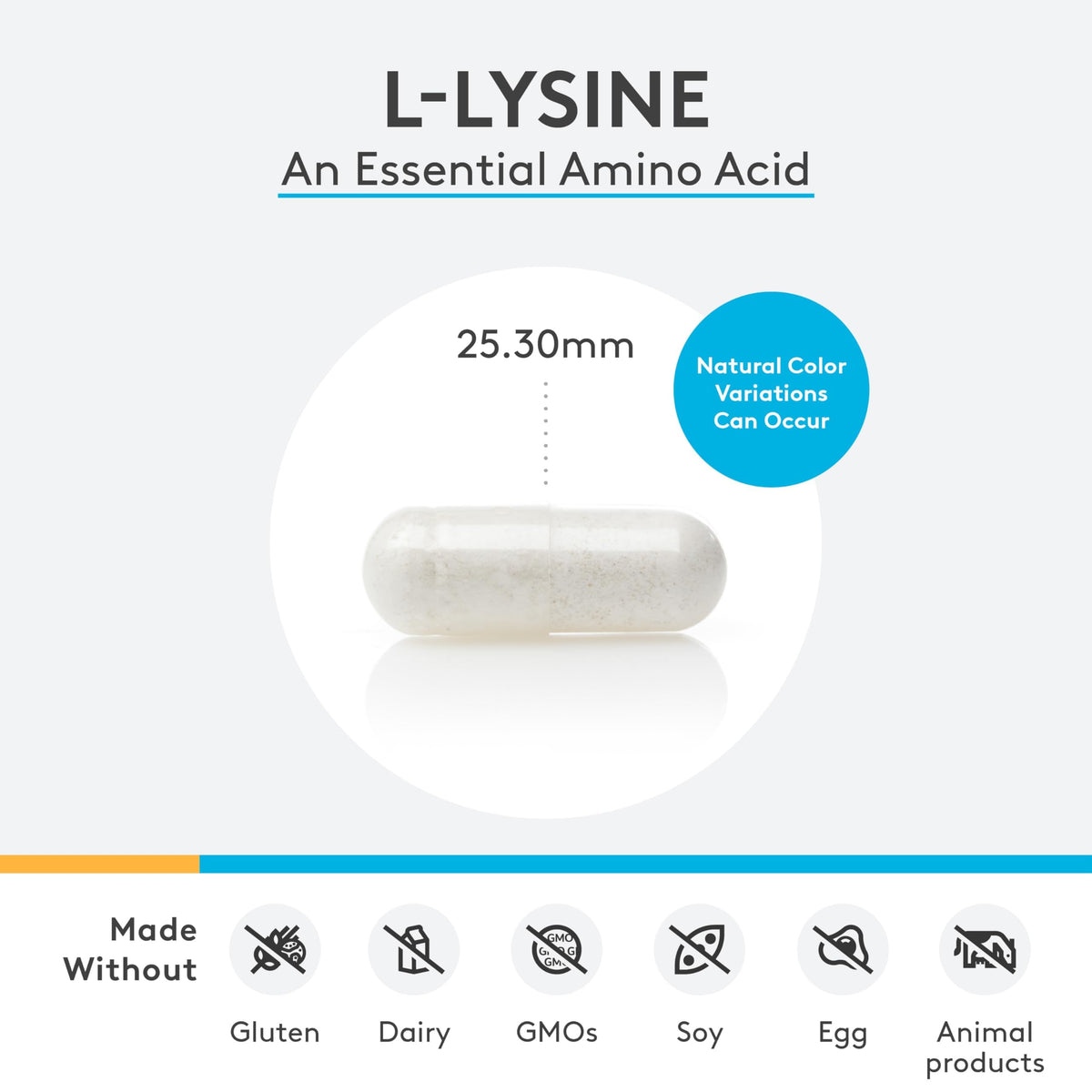 Emballage de XYMOGEN L-Lysine avec capsules