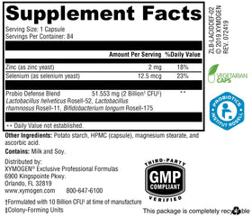 Emballage de XYMOGEN Probio Defense 84 capsules
