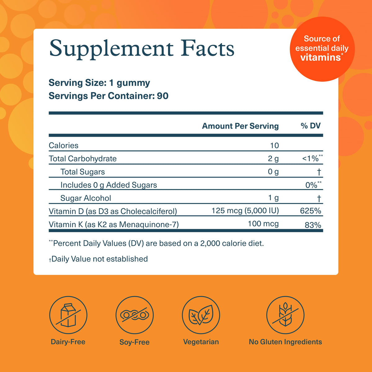 Emballage de Youtheory K2D3 90 capsules
