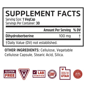 Emballage de ZHOU Dihydroberberine 100 mg côté