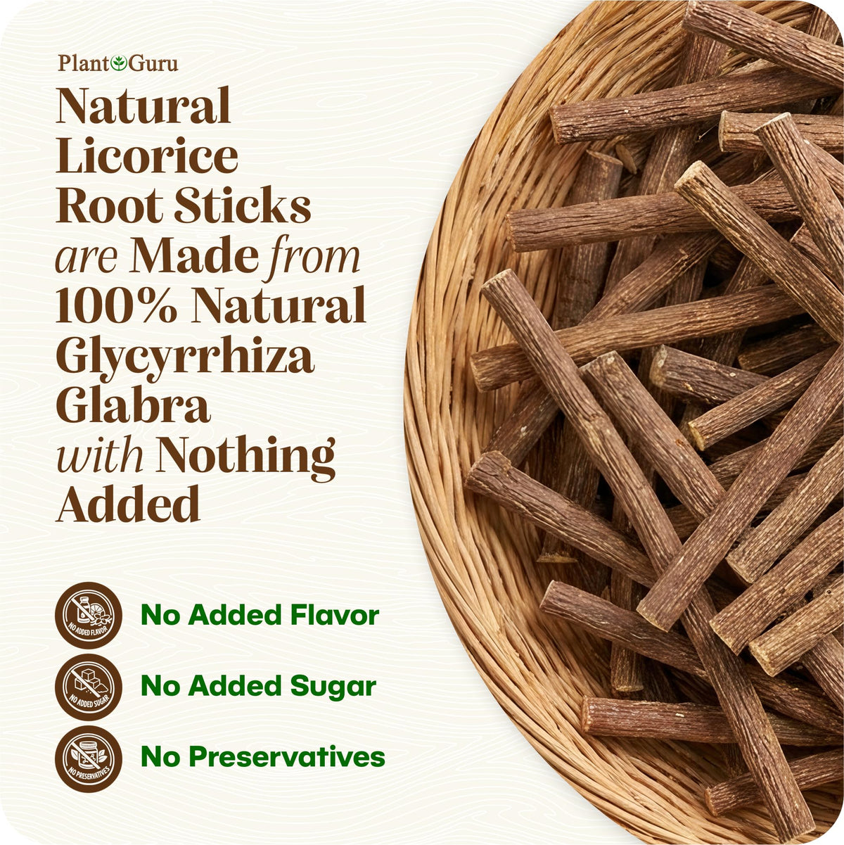 Emballage des bâtons de réglisse Plant Guru, 113g