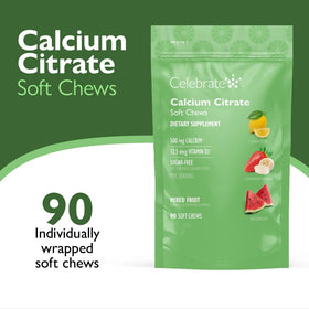 Emballage des bonbons à mâcher Calcium Citrate 500mg Celebrate