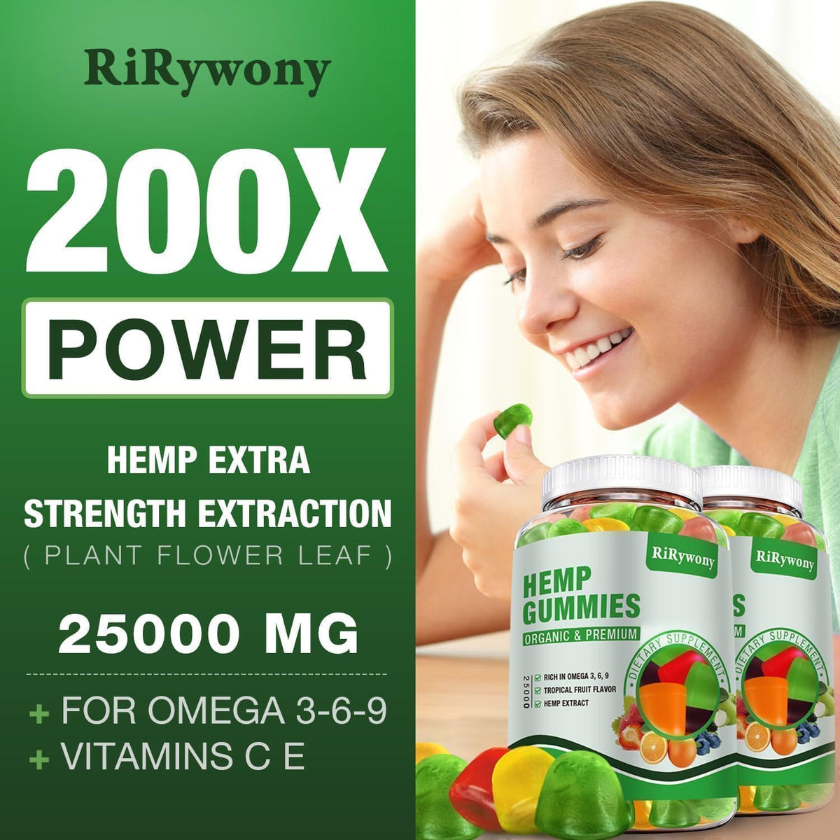 Emballage des bonbons gélifiés au chanvre RiRywony Health