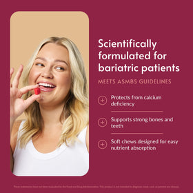 Emballage des bouchées de calcium Bariatric Advantage