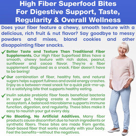 Emballage des Bouchées Riche en Fibres, informations nutritionnelles