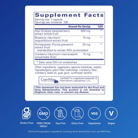 Emballage des capsules Acai 600 de Pure Encapsulations