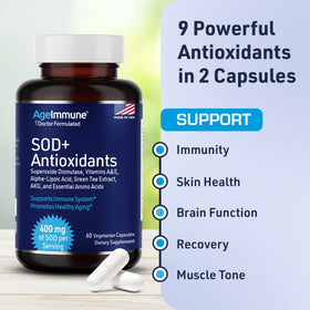 Emballage des capsules AgeImmune Complexe Antioxydants