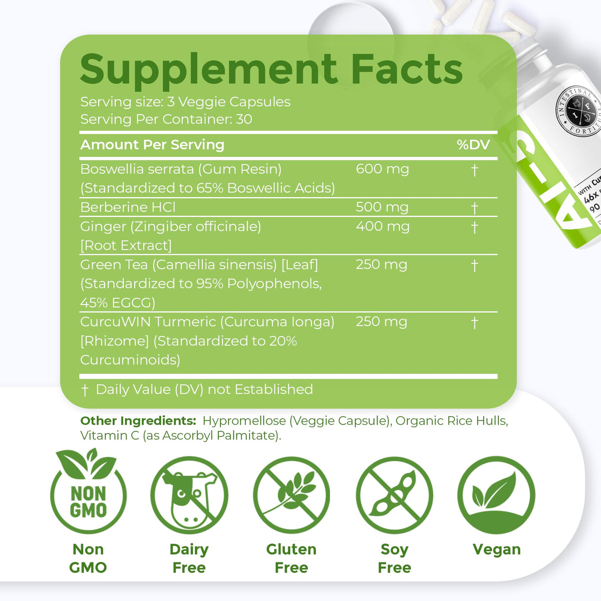 Emballage des capsules AI-5 d'Intestinal Fortitude