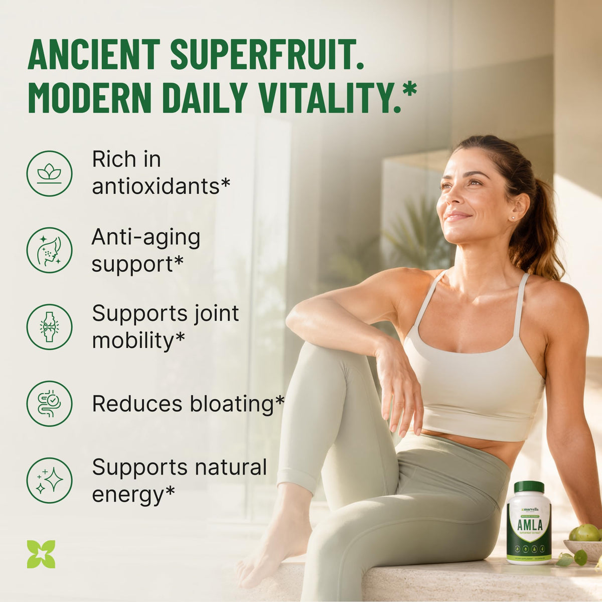 Emballage des capsules Amla Bio Marvella Wellness