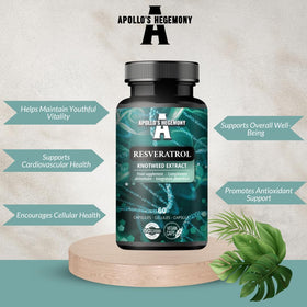 Emballage des capsules APOLLO'S HEGEMONY Resveratrol 400 mg