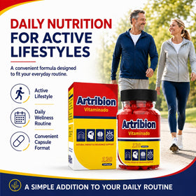 Emballage des capsules Artribion Vitaminado avec informations