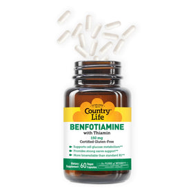 Emballage des capsules Benfotiamine Country Life