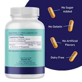 Emballage des capsules BESTVITE Riboflavin-5-Phosphate 50mg