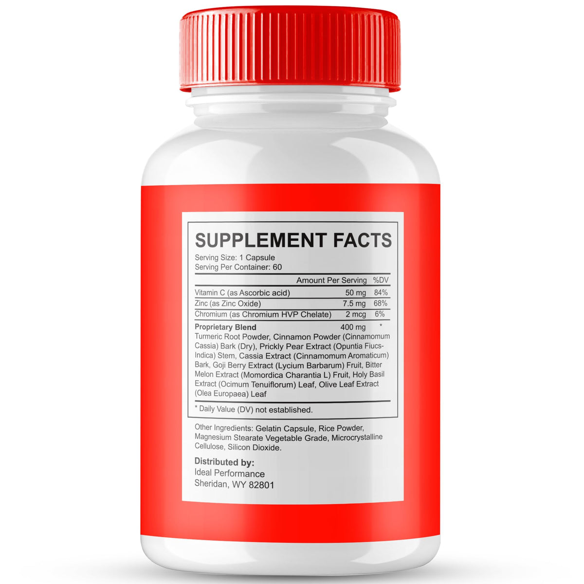 Emballage des capsules Blood Balance d'IDEAL PERFORMANCE
