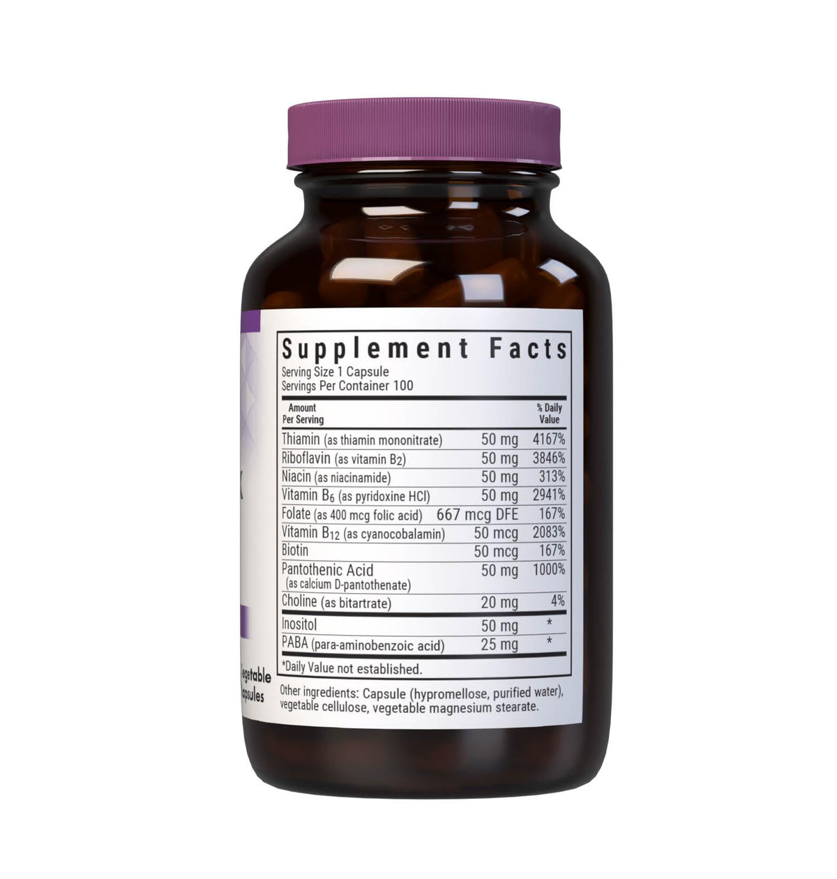 Emballage des capsules BlueBonnet Complexe de Vitamines B