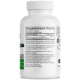 Emballage des capsules Bronson Zinc Glycinate 30 mg