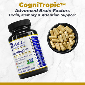 Emballage des capsules CogniTropic avec étiquette visible