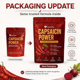 Emballage des capsules CURAIY Aurivita Capsaicin