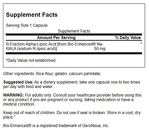 Emballage des capsules d'acide alpha lipoïque Swanson
