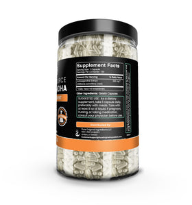 Emballage des capsules d'Ashwagandha PURE ORIGINAL INGREDIENTS