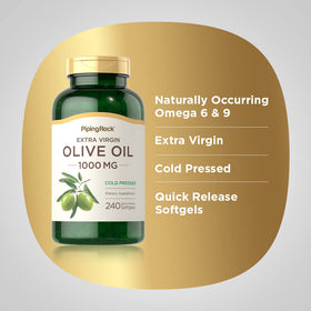 Emballage des capsules d'huile d'olive Piping Rock
