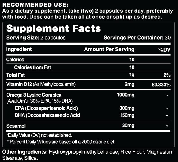Emballage des capsules d'huile de poisson Omega 3 Leviathan Nutrition