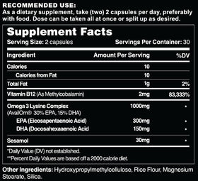 Emballage des capsules d'huile de poisson Omega 3 Leviathan Nutrition