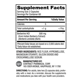 Emballage des capsules de Berbérine 500mg d'Earth's Splendor