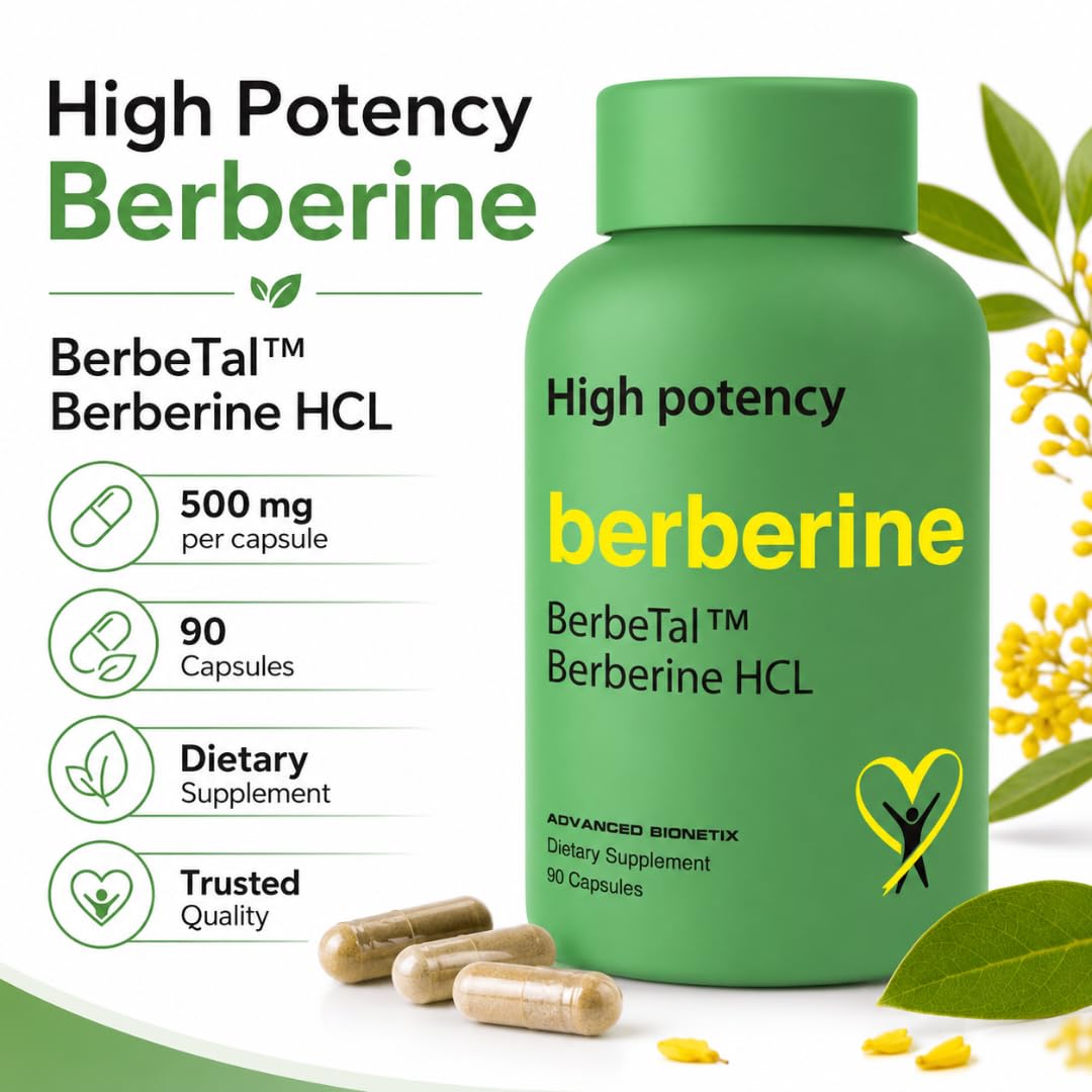 Emballage des capsules de Berbérine Advanced Bionetix