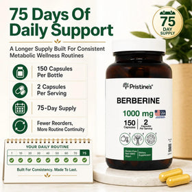 Emballage des capsules de berbérine PRISTINE'S