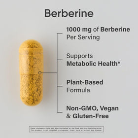 Emballage des capsules de Berberine Sports Research, côté droit
