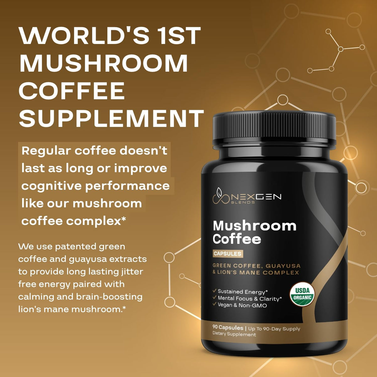 Emballage des capsules de café aux champignons NEXGEN BLENDS