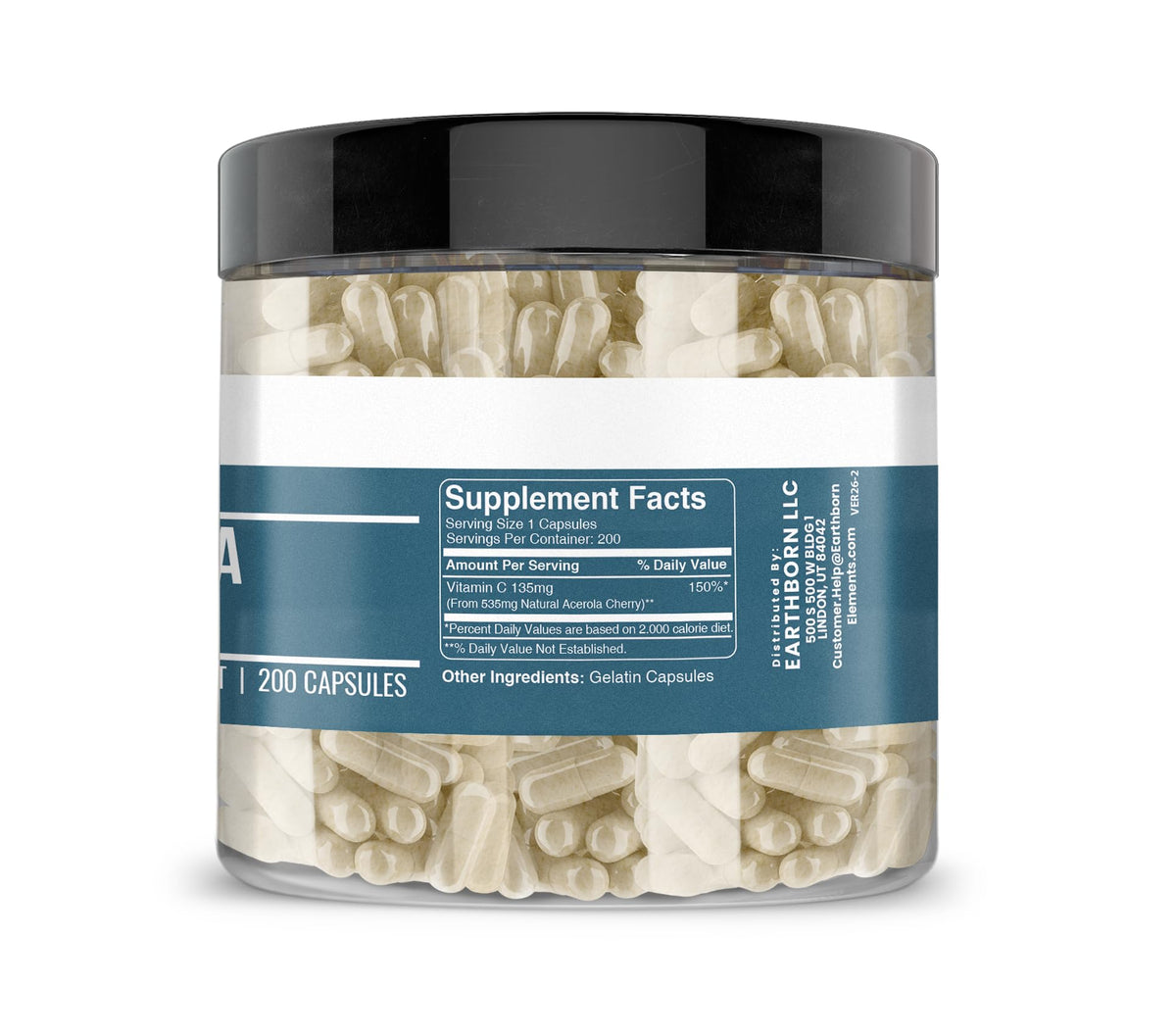 Emballage des capsules de Cerise Acerola Earthborn Elements