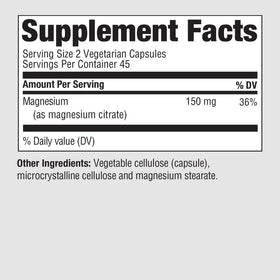 Emballage des capsules de citrate de magnésium PureFormulas