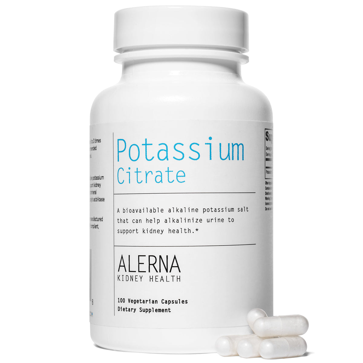 Emballage des capsules de citrate de potassium Alerna