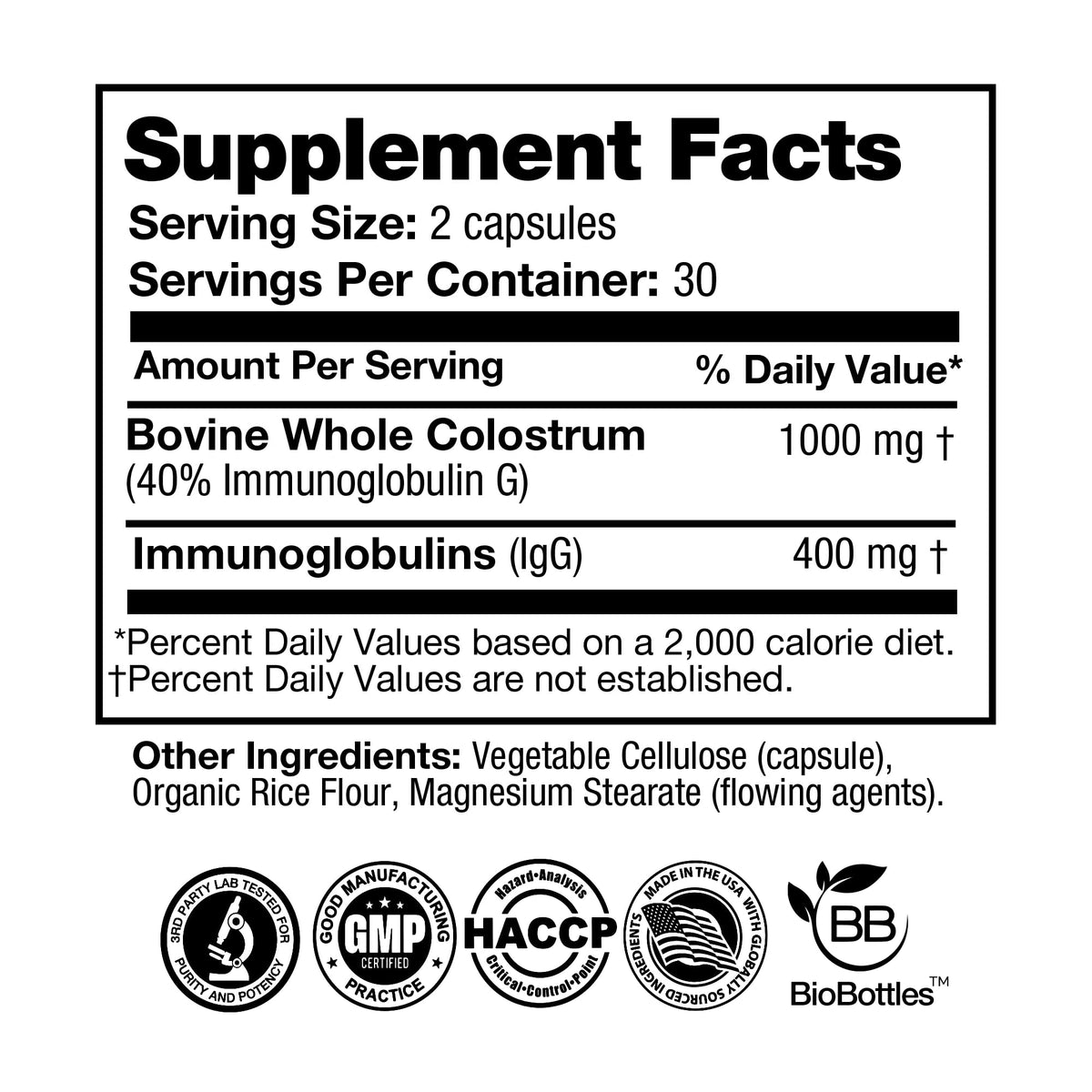 Emballage des capsules de colostrum bovin FEEL GOOD