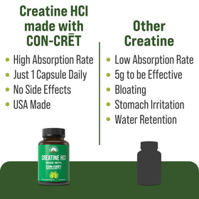 Emballage des capsules de créatine HCl Peak Performance, côté