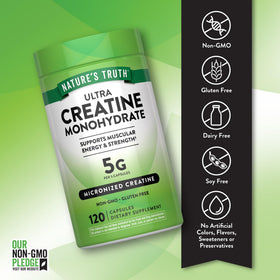 Emballage des Capsules de Créatine Monohydrate Nature's Truth