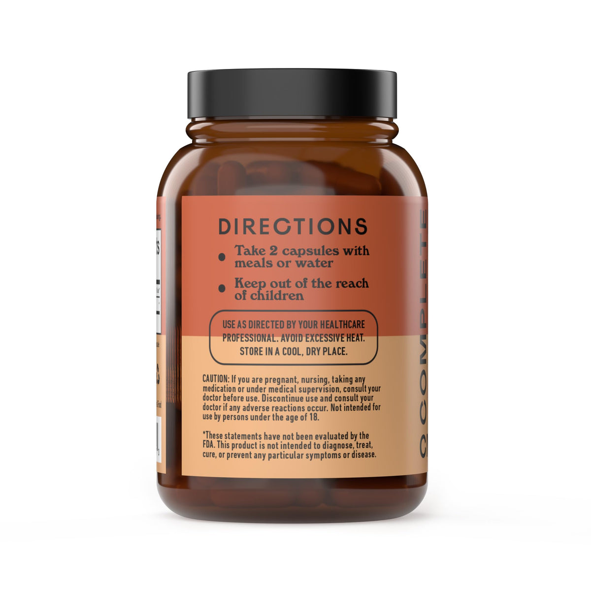 Emballage des capsules de Curcuma Bio 600mg Complete Natural Products