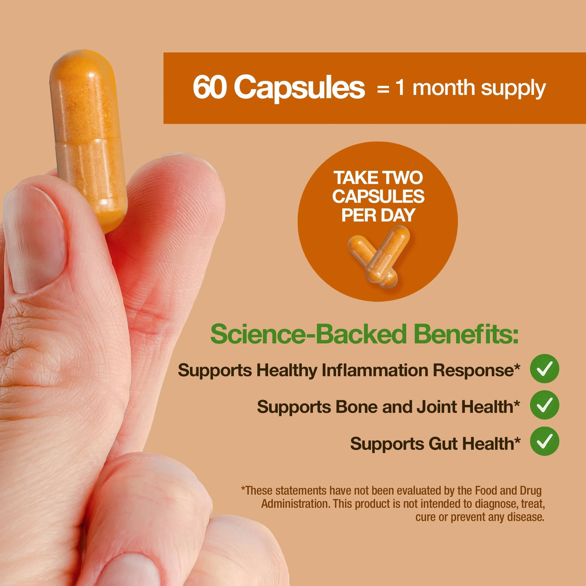 Emballage des capsules de curcuma curcumine FEEL GOOD, 1000mg, 60 unités