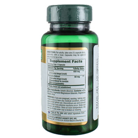 Emballage des capsules de Curcuma Nature's Bounty 450 mg