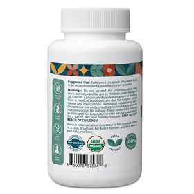 Emballage des capsules de fenugrec bio Pattern Wellness